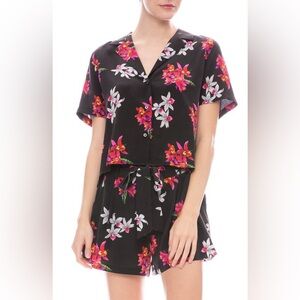 Rails Maui Button Shirt Orchid Floral